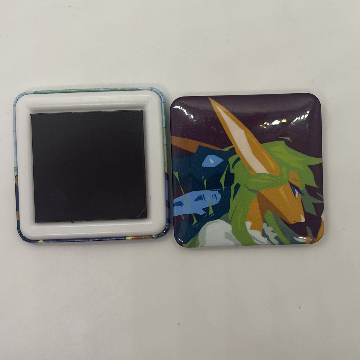 Elva Square Hard Fridge Magnet 2in | 5cm