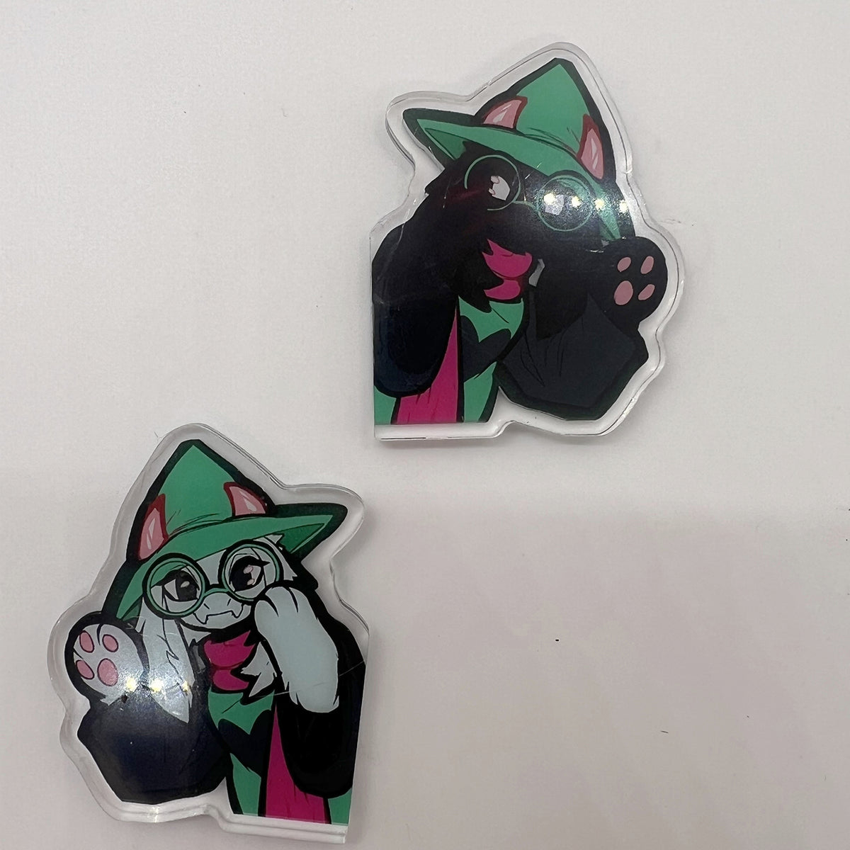 Ralsei Double-Sided Hanging Acrylic Fridge Magnet 2in | 5cm