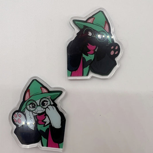 Ralsei Double-Sided Hanging Acrylic Fridge Magnet 2in | 5cm