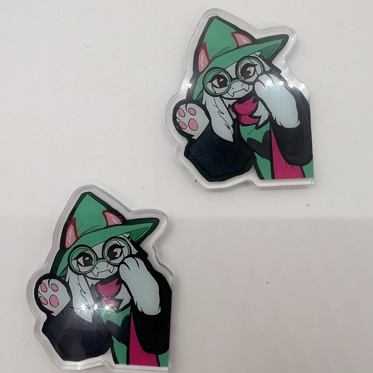 Ralsei Double-Sided Hanging Acrylic Fridge Magnet 2in | 5cm