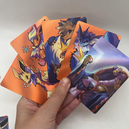 Pocket Monsters Eeveelutions Tiny Collectible Card Art Print: Matte  2.5x3.5 in  | 63x88mm ATC TCG