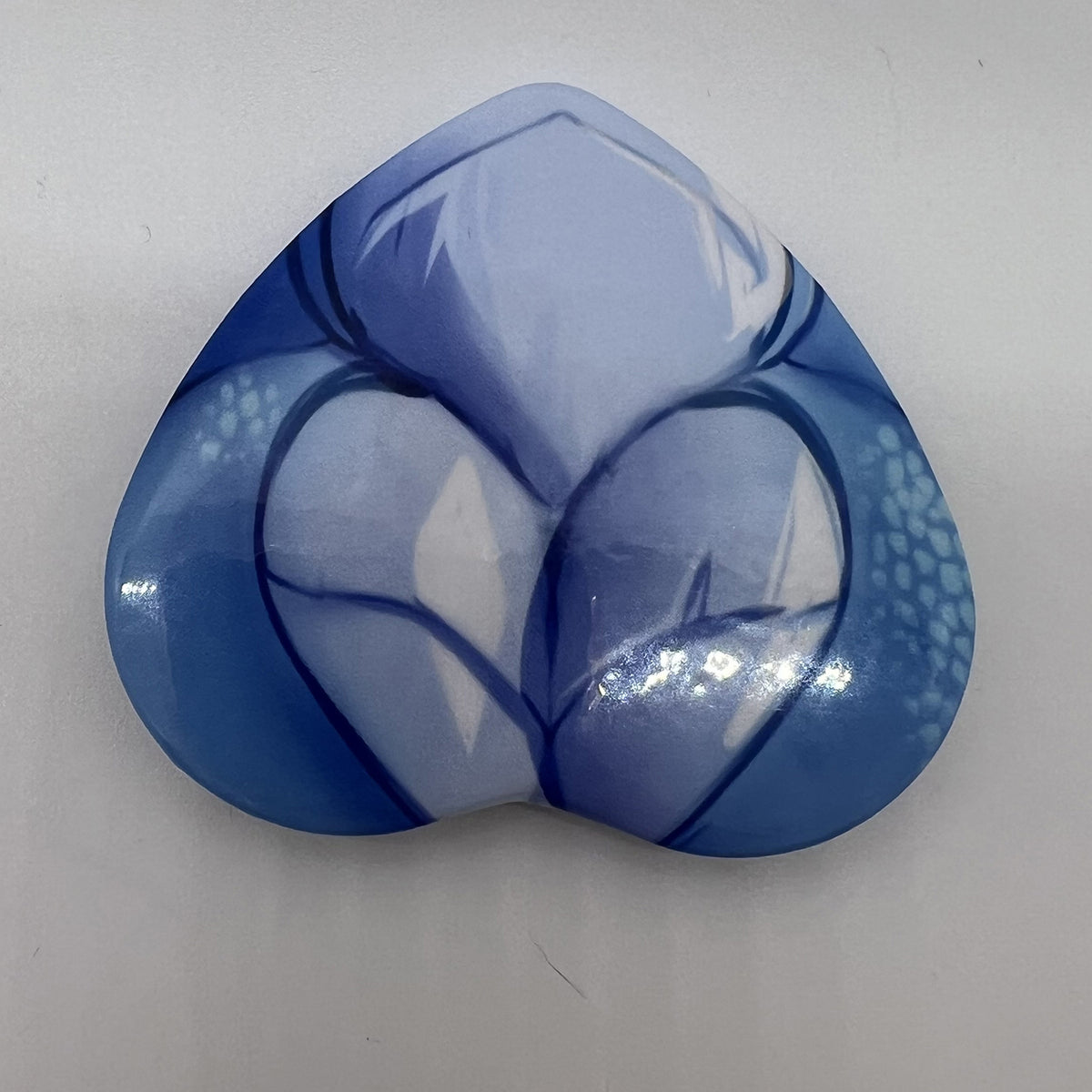 Butts Heart Button Pin 2in | 5cm