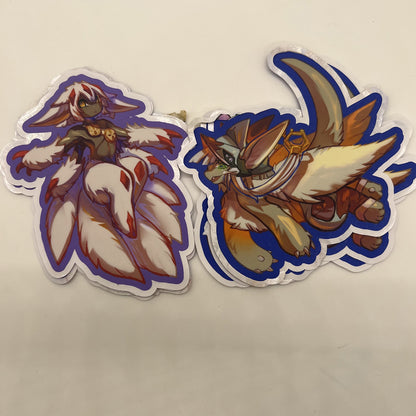 Faputa Nanachi Made in Abyss Vinyl Stickers: Water Resistant 4inch | 10cm