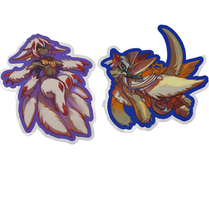 Faputa Nanachi Made in Abyss Vinyl Stickers: Water Resistant 4inch | 10cm