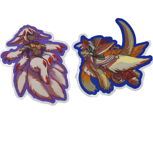 Faputa Nanachi Made in Abyss Vinyl Stickers: Water Resistant 4inch | 10cm