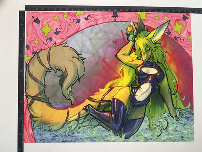 Elva In Latex Art Print: Matte Big Lettersize 8.5x11in | 21x27cm
