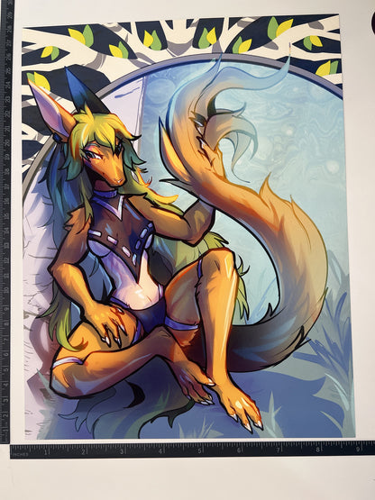 Chilling Elva Art Print: Matte Big Lettersize 8.5x11in | 21x27cm