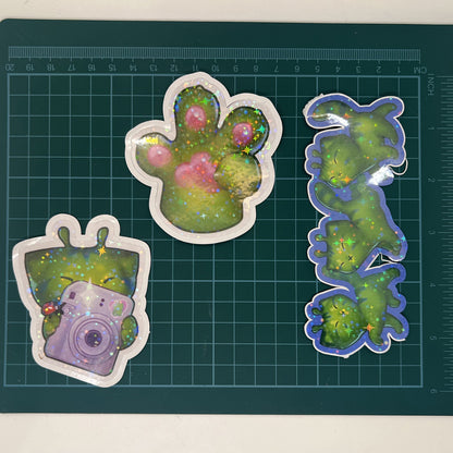 Walking Glorp Kitties Vinyl Sticker: Water Resistant 4inch | 10cm