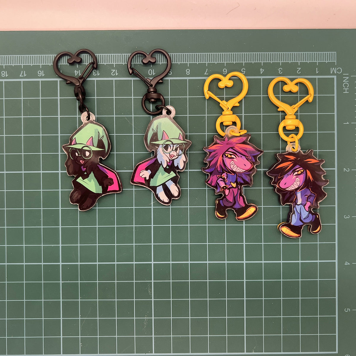 Deltarune Ralsei Double-Sided Keychain 1.5in | 3cm