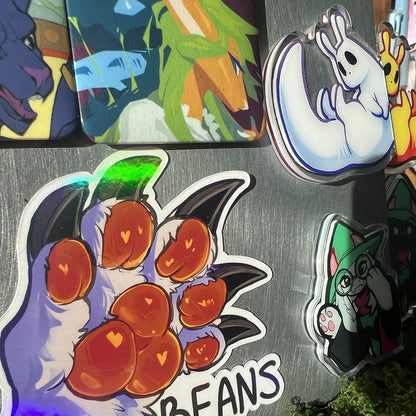 Beans Paws Holo Soft Fridge Magnet 3in | 7cm