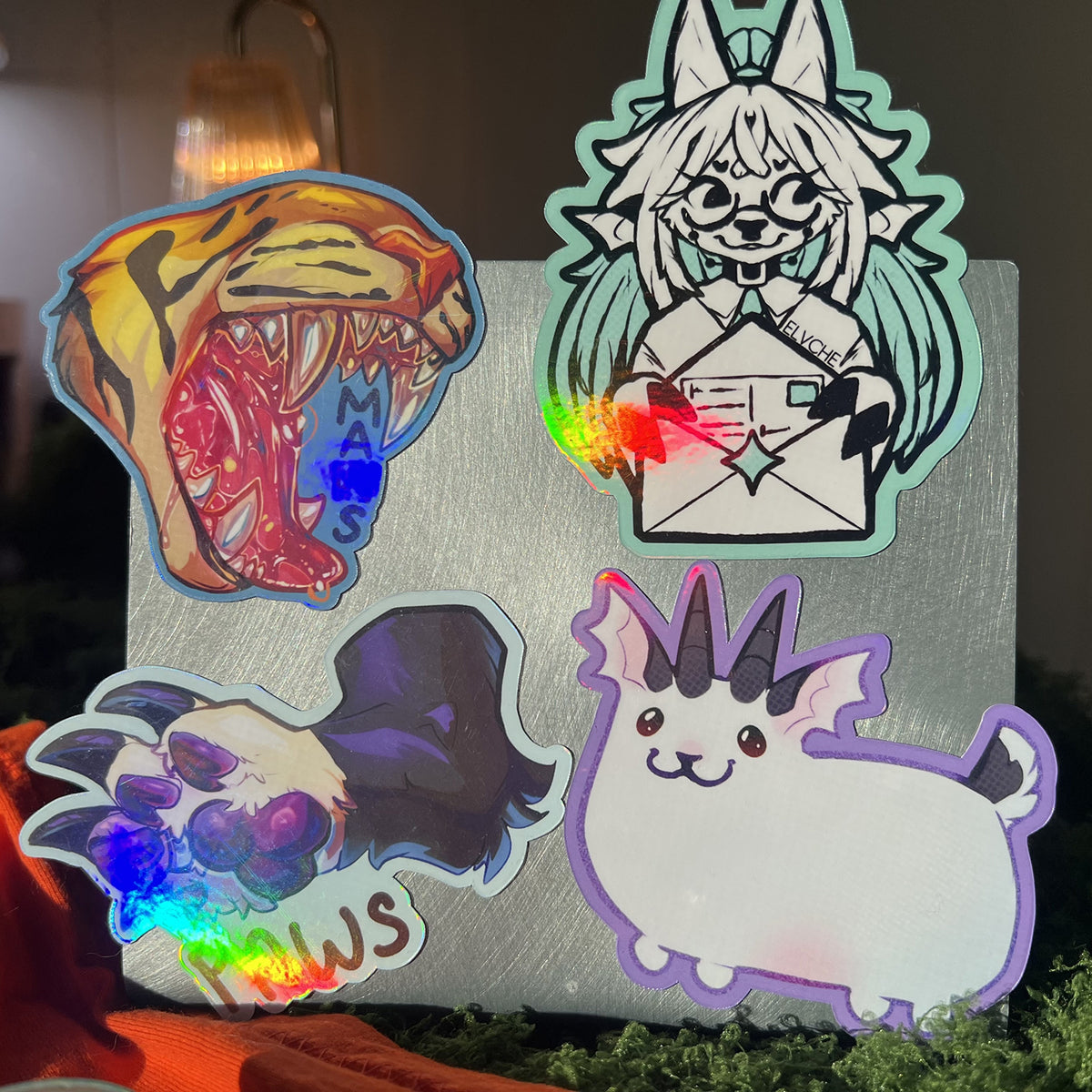 Paws Beans Holo  Soft Fridge Magnet 3in | 7cm