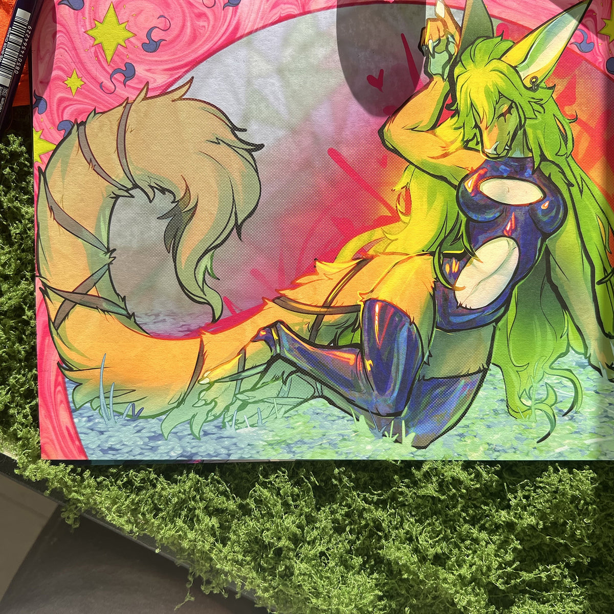Elva In Latex Art Print: Matte Big Lettersize 8.5x11in | 21x27cm