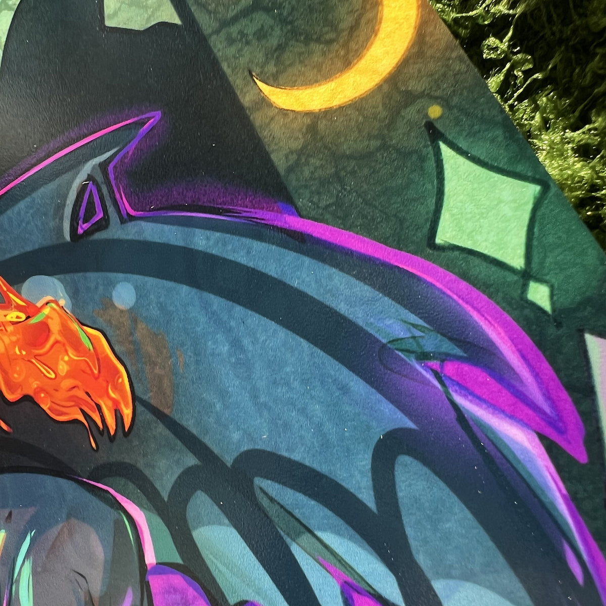 Honeymancer Mage Fora Snake and Monster Tine Crocodile Art Print: Metallic Gloss Big Lettersize 8.5x11in | 21x27cm