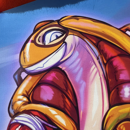 Inflatable Pool Toy Fora Snake  Art Print: Metallic Gloss Big Lettersize 8.5x11in | 21x27cm