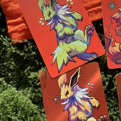 Pocket Monsters Eeveelutions Tiny Collectible Card Art Print: Matte  2.5x3.5 in  | 63x88mm ATC TCG