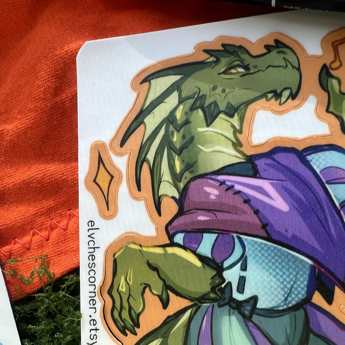 Bard Green Kobold Sticker Sheet: Matte 4x6 in | 10x15 cm Water Resistant