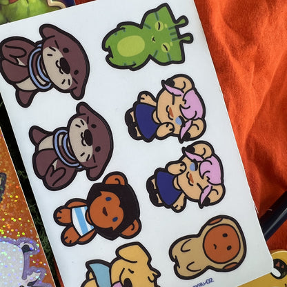 Rosemary Cuties Glorp Sticker Sheet: Matte 4x6 in | 10x15 cm Water Resistant