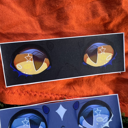 Warrior Cats Eyes Vinyl Sticker: Water Resistant 4inch | 10cm