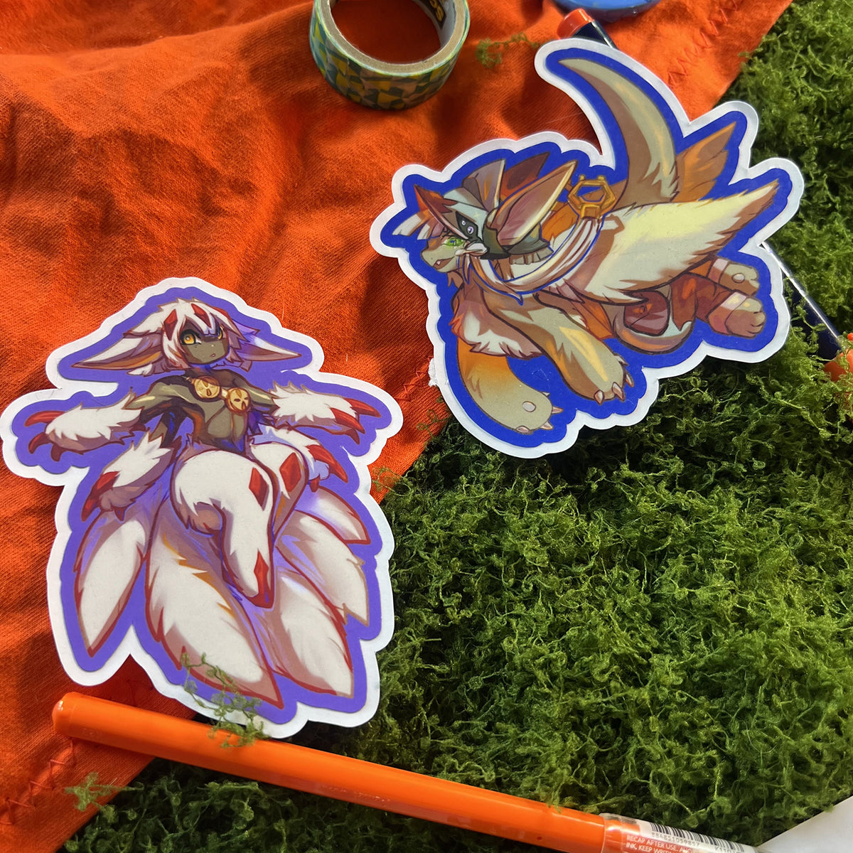 Faputa Nanachi Made in Abyss Vinyl Stickers: Water Resistant 4inch | 10cm