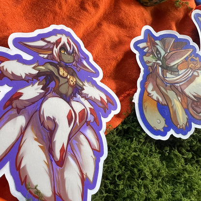 Faputa Nanachi Made in Abyss Vinyl Stickers: Water Resistant 4inch | 10cm