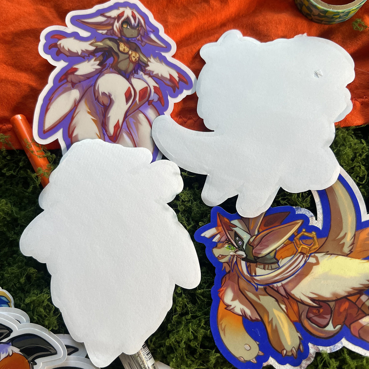 Faputa Nanachi Made in Abyss Vinyl Stickers: Water Resistant 4inch | 10cm