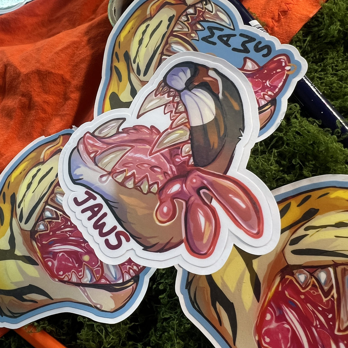 Jaws Maws Vore Matte Sticker: Water Resistant 3in | 7cm