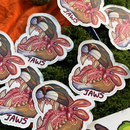 Jaws Maws Vore Matte Sticker: Water Resistant 3in | 7cm