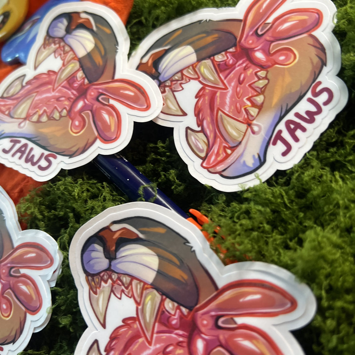 Jaws Maws Vore Matte Sticker: Water Resistant 3in | 7cm