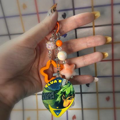 Elva squishy pudding keychain