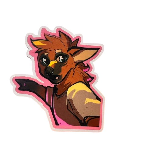 Wojack glossy sticker 3in|7cm