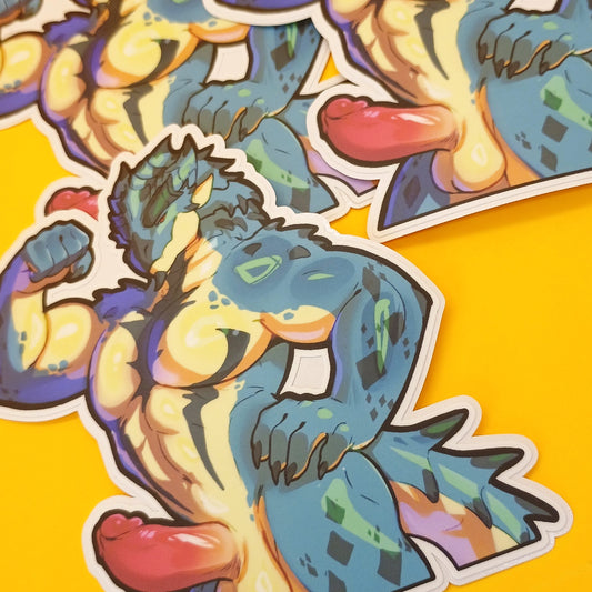 Rathalos boy sticker matte  4in || 10cm