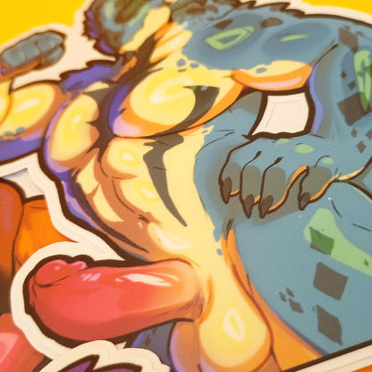 Rathalos boy sticker matte  4in || 10cm
