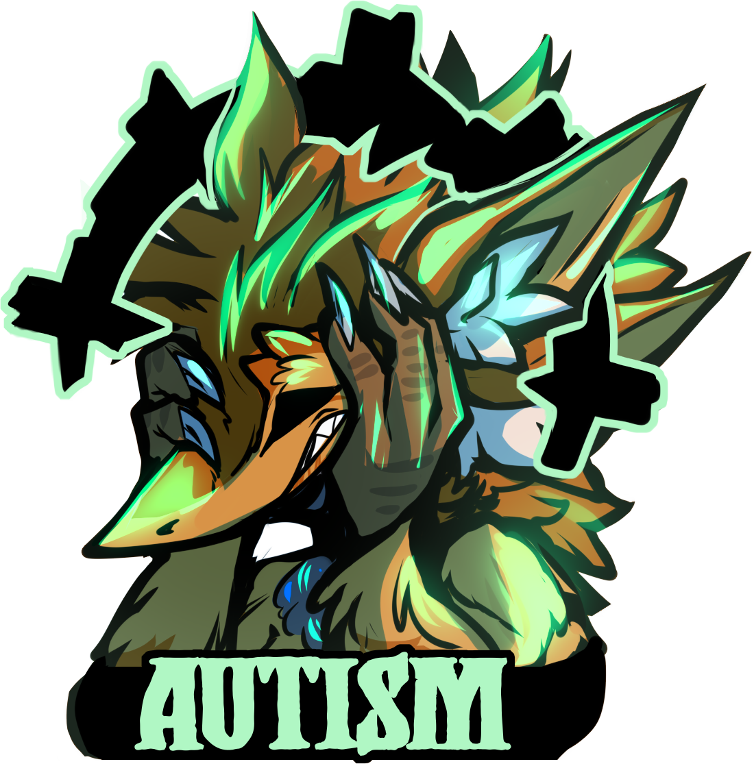 Autism glossy sticker 3in|7cm