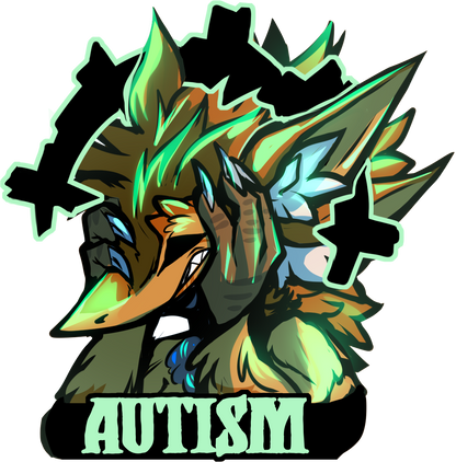 Autism glossy sticker 3in|7cm