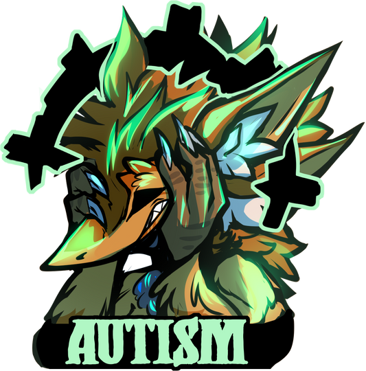 Autism glossy sticker 3in|7cm