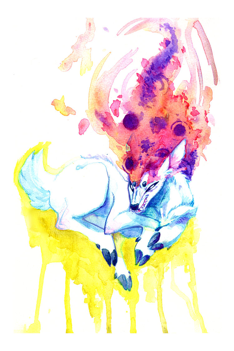 Vibrant Feeling / Feral Deer glossy art print - big