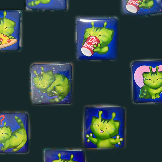 Random glorp kitty magnets 2in