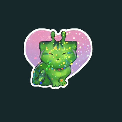 Love kitty star holo sticker 3in || 7.5cm