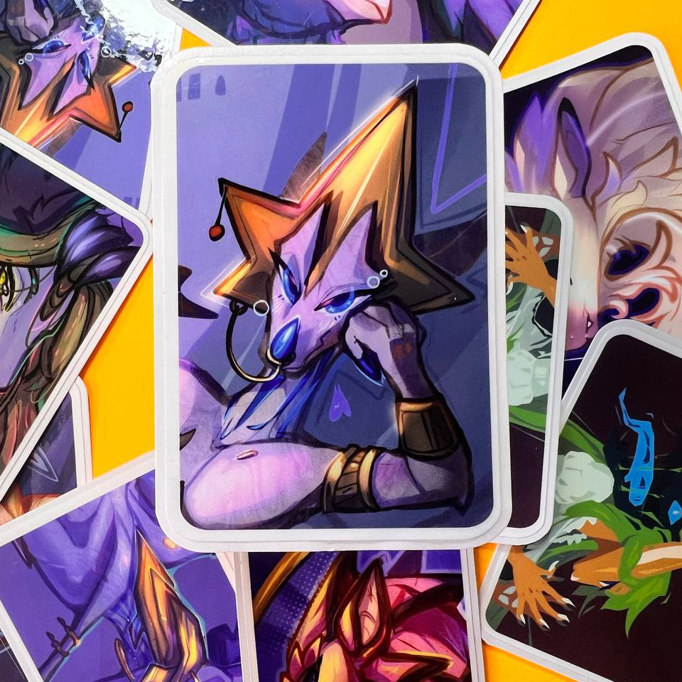 Binara glossy stickers 3in || 7.5cm