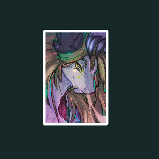 Alces smoke glossy sticker 3in || 7.5cm