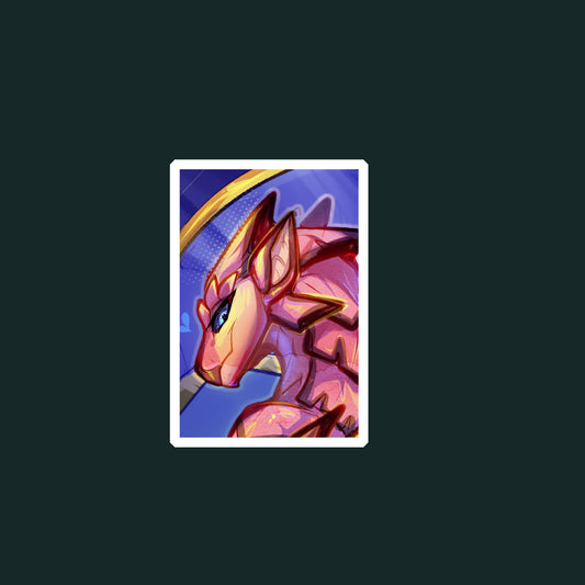 Rath portrait glossy sticker 3in || 7.5cm