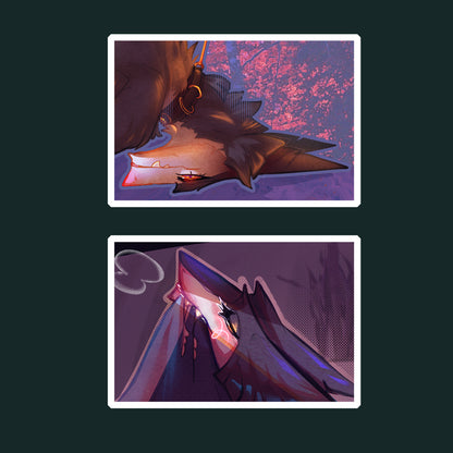 Sergals glossy stickers 3in || 7.5cm