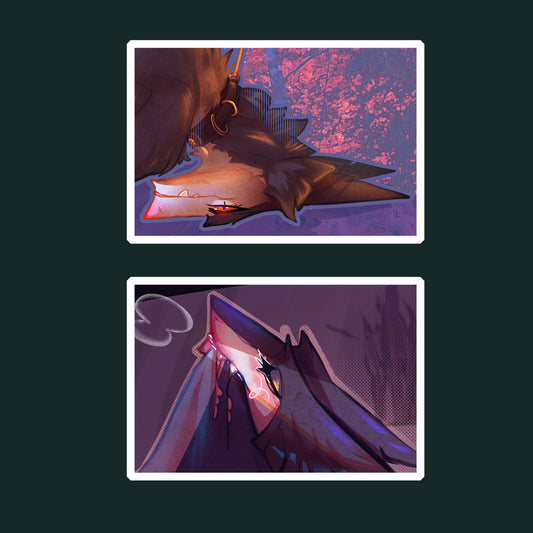 Sergals glossy stickers 3in || 7.5cm