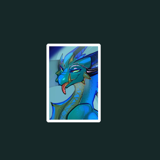 Sindragosa portrait sticker glossy 3in||7cm