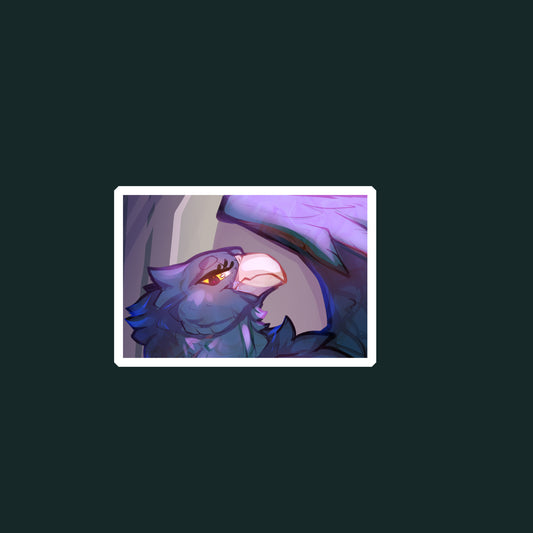 Chmiken gryphon glossy sticker 3in || 7.5cm