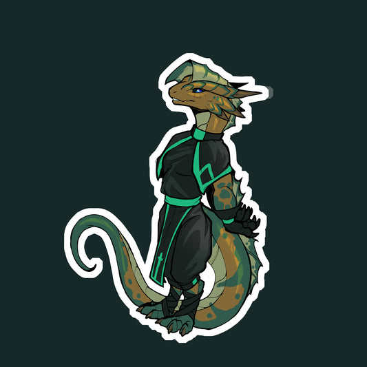 Zyph kobold glossy sticker 3in|7cm