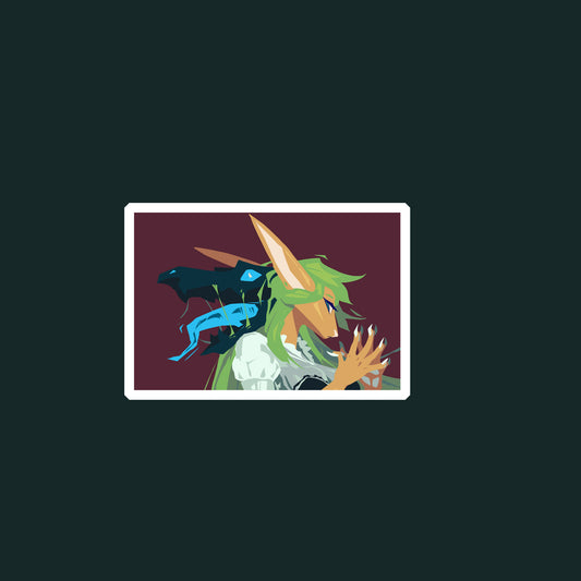 Elva badass glossy sticker 3in || 7.5cm