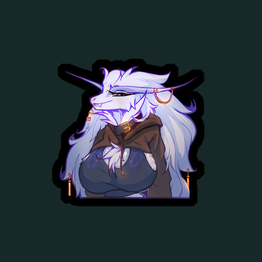 Sujin portrait glossy sticker 3in|7cm